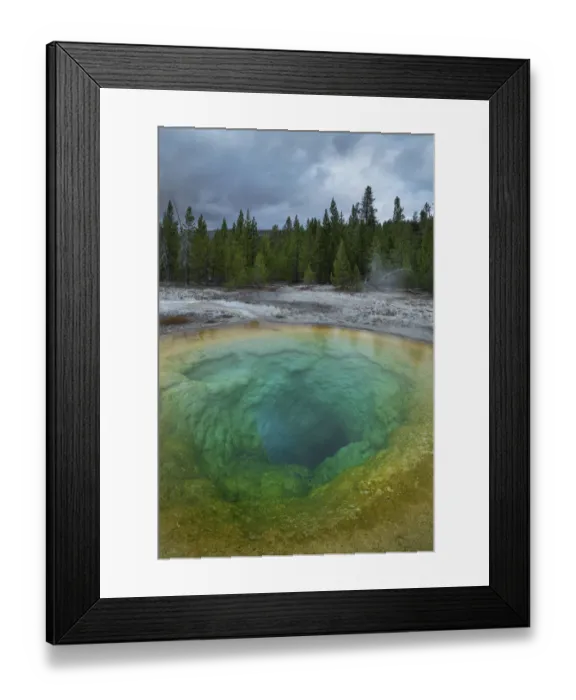 Framed Print : Morning Glory Pool, Yellowstone National Park