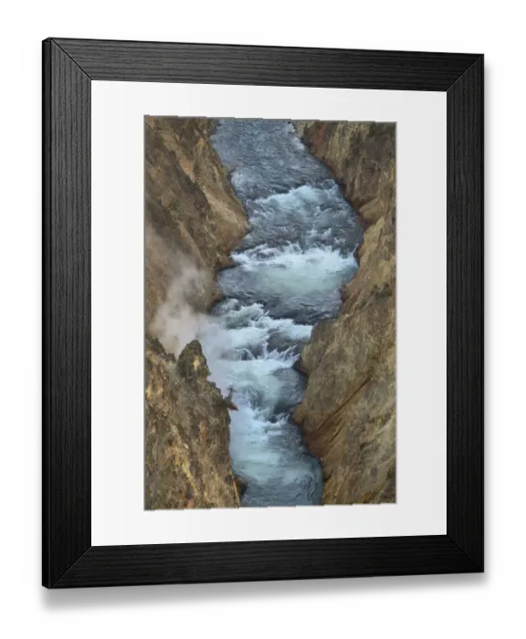 Framed Print : Yellowstone River cutting through colorful rhyolite cliffs, Grand Canyon of the Yellowstone, Yellowstone National Park Framed Print : Yellowstone River cutting through colorful rhyolite cliffs, Grand Canyon of the Yellowstone, Yellowstone National Park