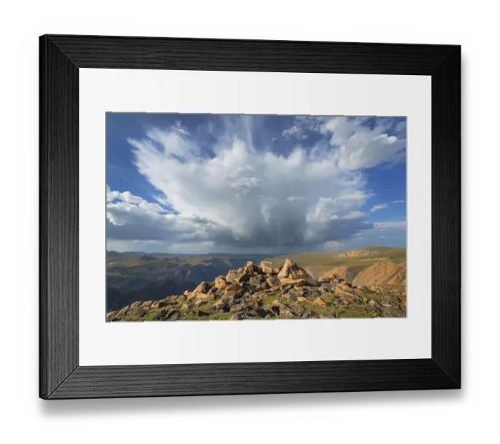 Framed Print : Storm over Beartooth Mountains, Montana Framed Print : Storm over Beartooth Mountains, Montana