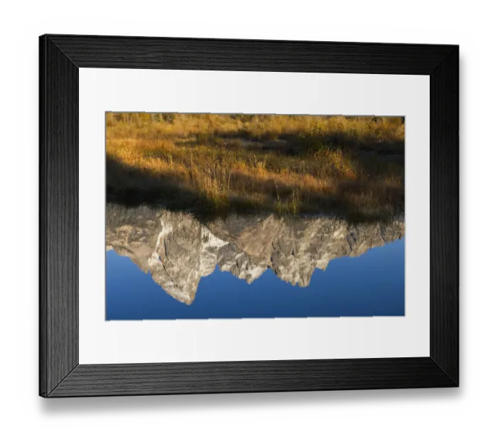 Framed Print : Teton Range reflected in Snake River from Schwabacher Landing, Grand Teton National Park, Wyoming Framed Print : Teton Range reflected in Snake River from Schwabacher Landing, Grand Teton National Park, Wyoming