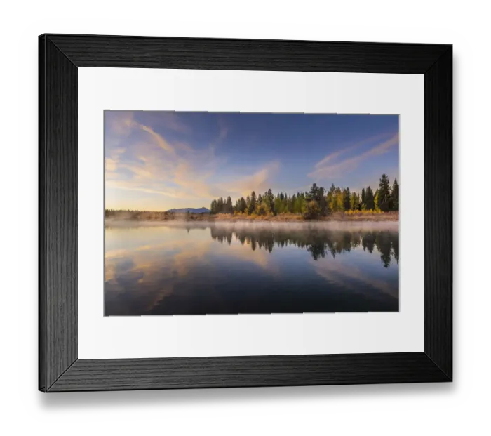 Framed Print : Tranquil autumn scene along Snake River, Grand Teton National Park, Wyoming Framed Print : Tranquil autumn scene along Snake River, Grand Teton National Park, Wyoming