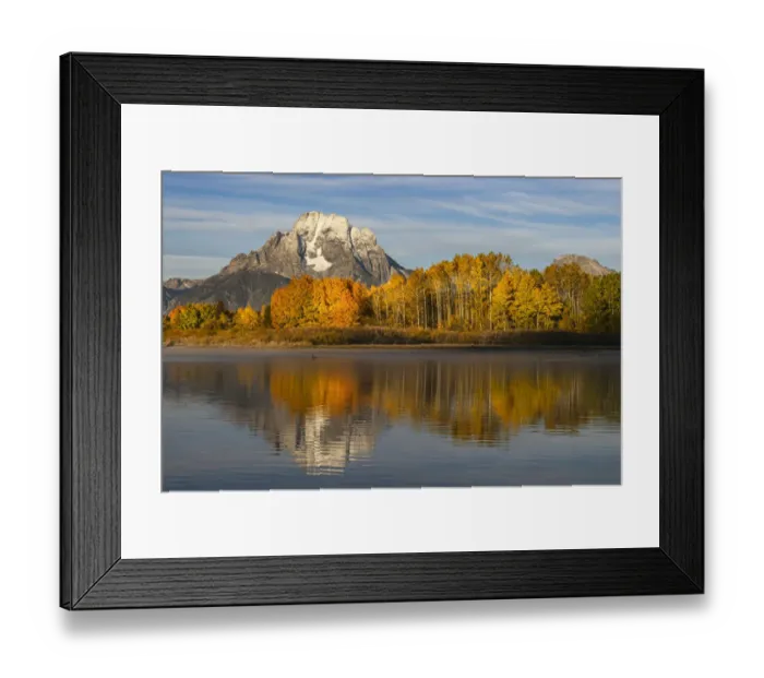 Framed Print : Autumn view of Mount Moran and Snake River, Grand Teton National Park, Wyoming