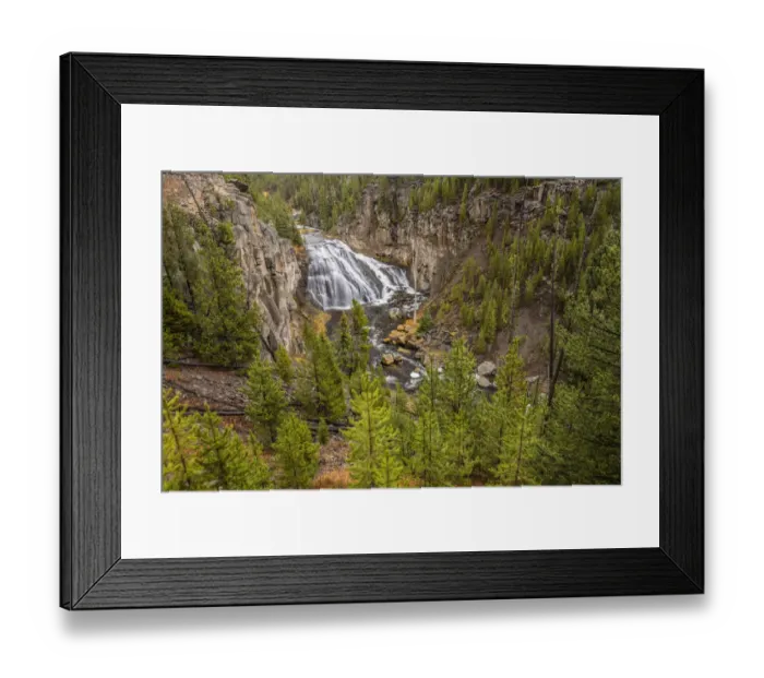 Framed Print : Gibbon Falls, Yellowstone National Park, Wyoming Framed Print : Gibbon Falls, Yellowstone National Park, Wyoming