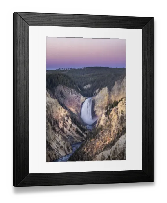 Framed Print : Lower Falls and colorful canyon walls of hydrothermally altered rhyolite, Grand Canon of the Yellowstone, Yellowstone National Park, Wyoming Framed Print : Lower Falls and colorful canyon walls of hydrothermally altered rhyolite, Grand Canon of the Yellowstone, Yellowstone National Park, Wyoming