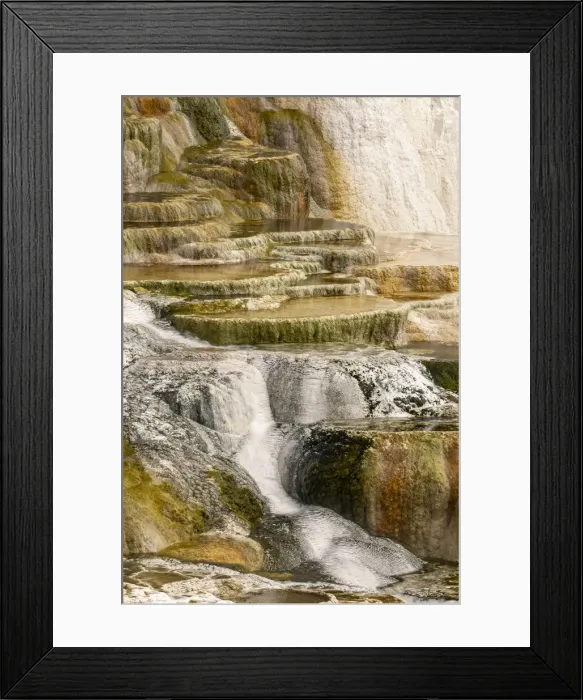 Framed Print : Canary Spring terraces at sunrise, Mammoth Hot Springs, Yellowstone National Park, Wyoming Framed Print : Canary Spring terraces at sunrise, Mammoth Hot Springs, Yellowstone National Park, Wyoming