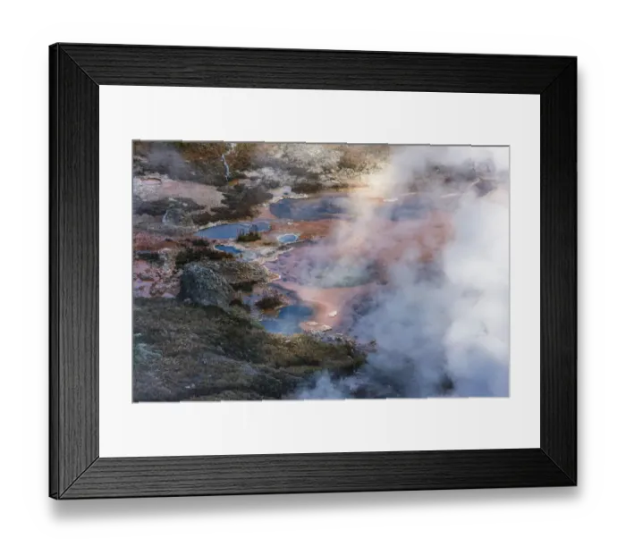 Framed Print : Yellowstone National Park, USA, Wyoming. Artists Paintpots