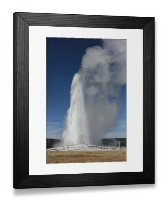 Framed Print : Yellowstone National Park, USA, Old Faithful Framed Print : Yellowstone National Park, USA, Old Faithful