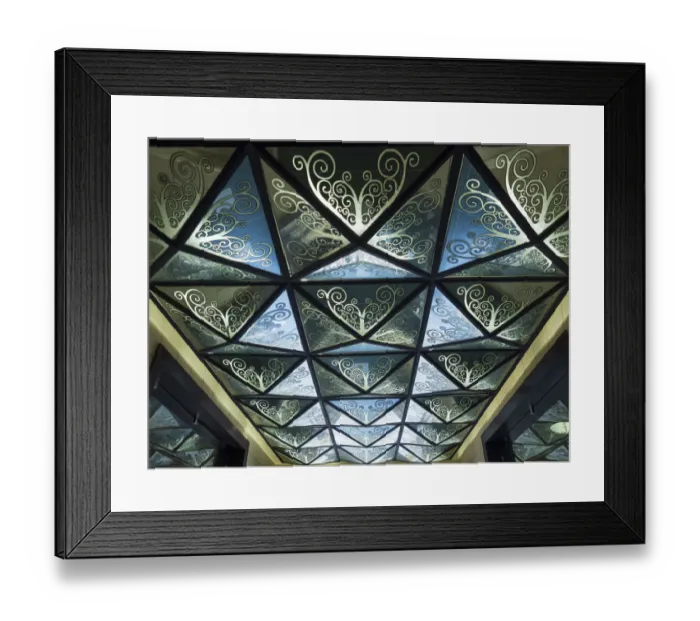 Framed Print : Cuba, Havana, Havana Vieja, UNESCO World Heritage Site, ornate ceiling in colonial mansion