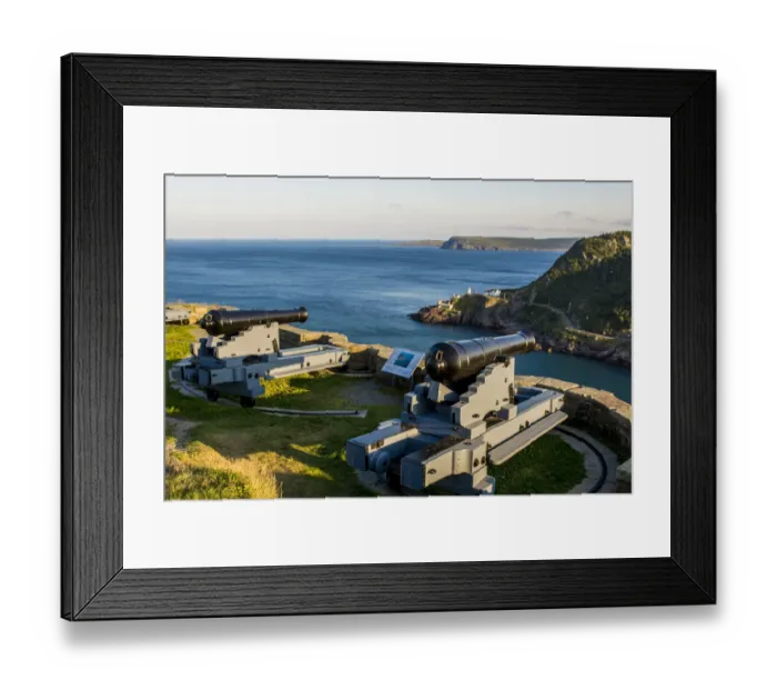 Framed Print : Queens Battery, Cabot Tower, Signal Hill National Historic Site, St. John s, Newfoundland, Canada Framed Print : Queens Battery, Cabot Tower, Signal Hill National Historic Site, St. John s, Newfoundland, Canada