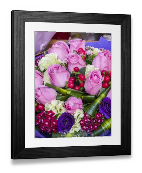 Framed Print : China, Hong Kong. Flower market Framed Print : China, Hong Kong. Flower market