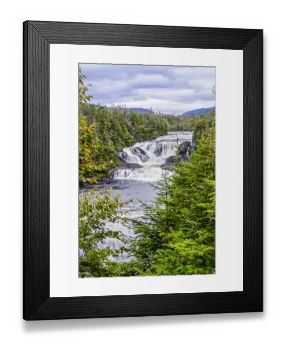 Framed Print : Bakers Brook Falls, Gros Mourne National Park, Rocky Harbor, Newfoundland, Canada
