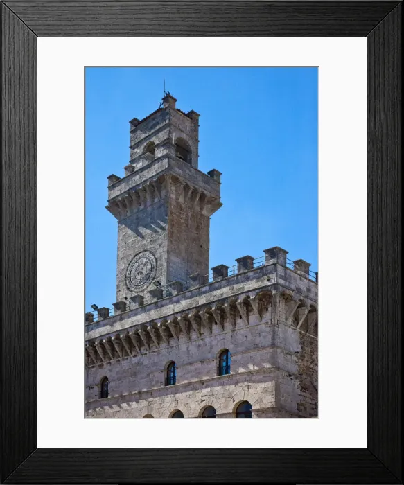 Framed Print : Italy, Tuscany, Montepulciano. Palazzo Comunale (City Hall) and Palazzo Tanugi in the hill town of Montepulciano Framed Print : Italy, Tuscany, Montepulciano. Palazzo Comunale (City Hall) and Palazzo Tanugi in the hill town of Montepulciano
