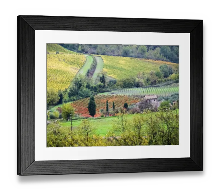 Framed Print : Italy, Tuscany. View of the Tuscan countryside