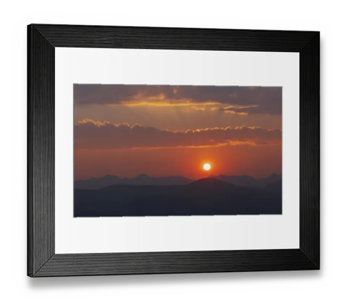 Framed Print : Rocky mountain sunset Framed Print : Rocky mountain sunset