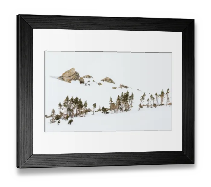 Framed Print : Alpine winter landscape Framed Print : Alpine winter landscape
