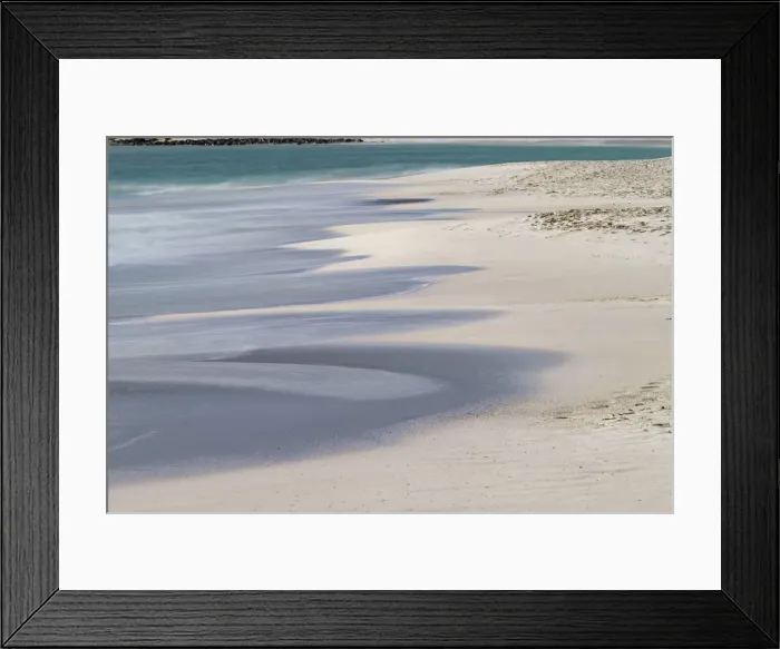 Framed Print : Surf pattern washing up on white sandy beach, Espanola Island, Galapagos Islands, Ecuador Framed Print : Surf pattern washing up on white sandy beach, Espanola Island, Galapagos Islands, Ecuador