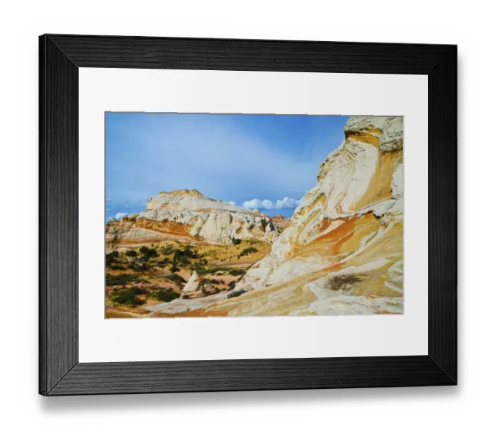 Framed Print : USA, Arizona, Vermilion Cliffs National Monument. White Pocket, swirling, multicolored formations of Navajo sandstone Framed Print : USA, Arizona, Vermilion Cliffs National Monument. White Pocket, swirling, multicolored formations of Navajo sandstone
