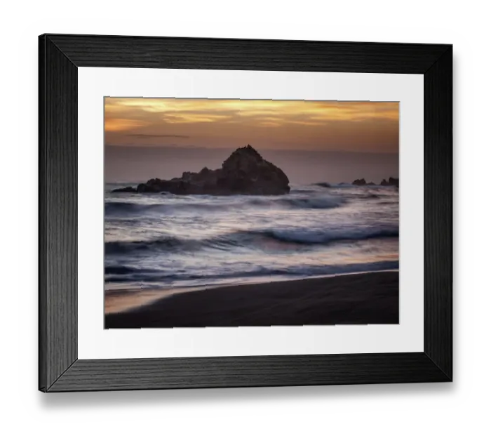 Framed Print : USA, California, Big Sur. Dusk at Pfeiffer Beach Framed Print : USA, California, Big Sur. Dusk at Pfeiffer Beach