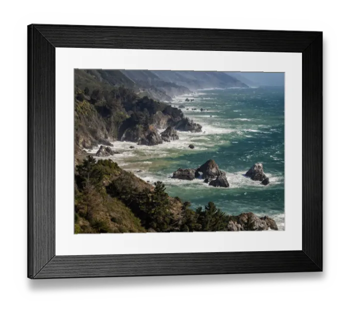 Framed Print : USA, California, Big Sur, Sunny day on the Central Coast Framed Print : USA, California, Big Sur, Sunny day on the Central Coast