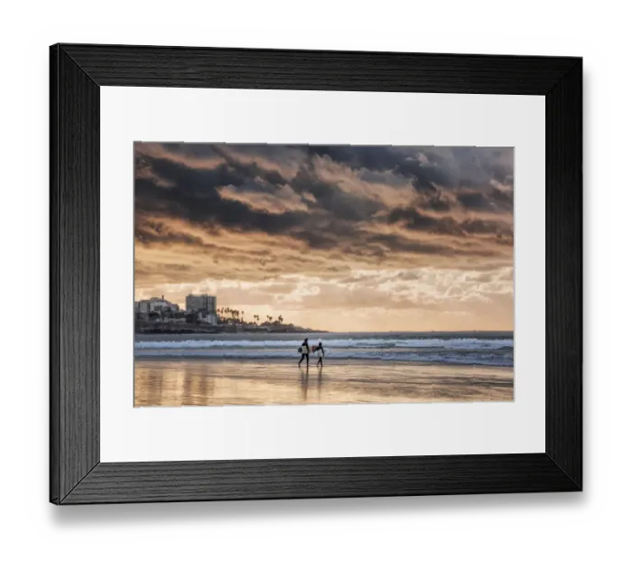 Framed Print : USA, California, La Jolla. Young surfers at La Jolla Shores Framed Print : USA, California, La Jolla. Young surfers at La Jolla Shores