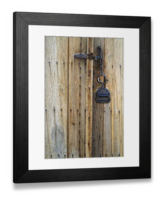 Framed Print : Usa, California. Old latch and bolt, ghost town of Bodie Framed Print : Usa, California. Old latch and bolt, ghost town of Bodie