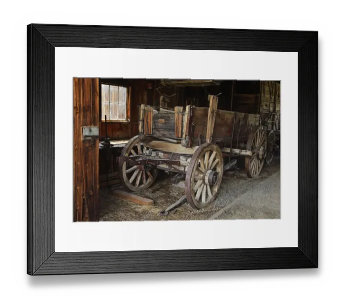 Framed Print : Abandoned ore wagon, Bodie State Historic Park, California