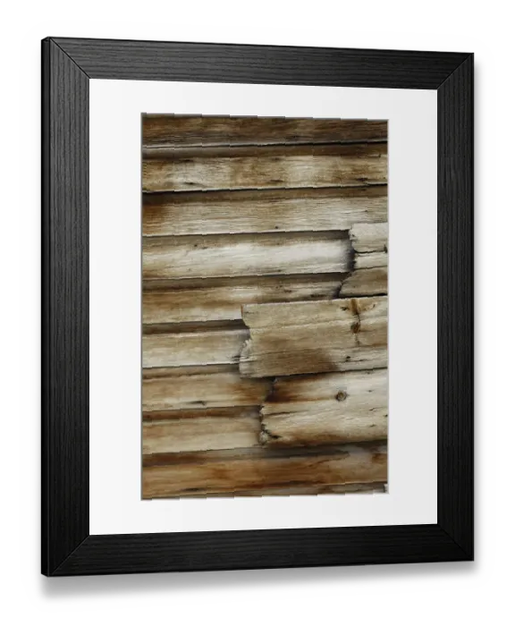 Framed Print : Bodie State Park, wood detail