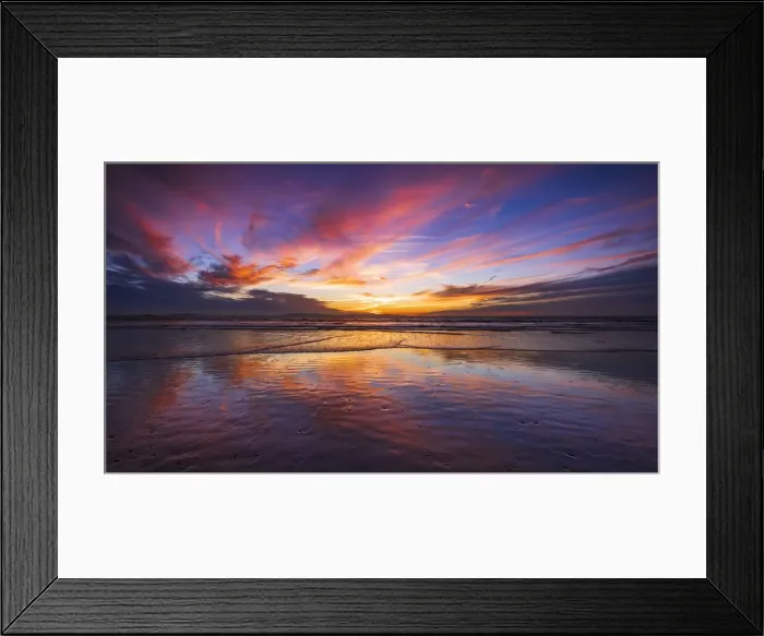 Framed Print : Sunset over the Channel Islands, Ventura, California USA