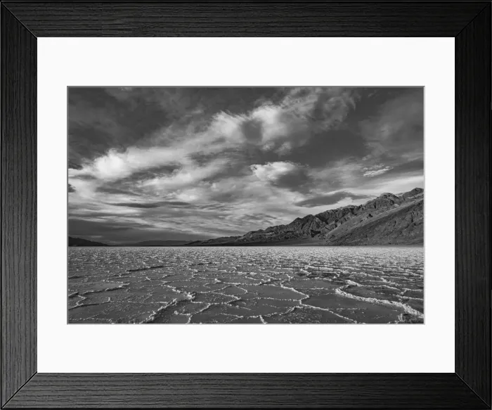 Framed Print : Death Valley, Badwater Framed Print : Death Valley, Badwater