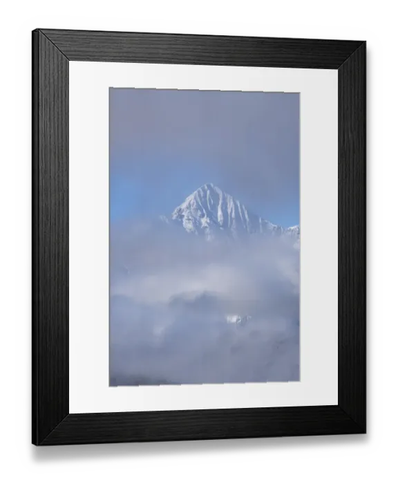 Framed Print : USA, Colorado, Uncompahgre National Forest. Autumn sunrise on foggy Wilson Peak Framed Print : USA, Colorado, Uncompahgre National Forest. Autumn sunrise on foggy Wilson Peak
