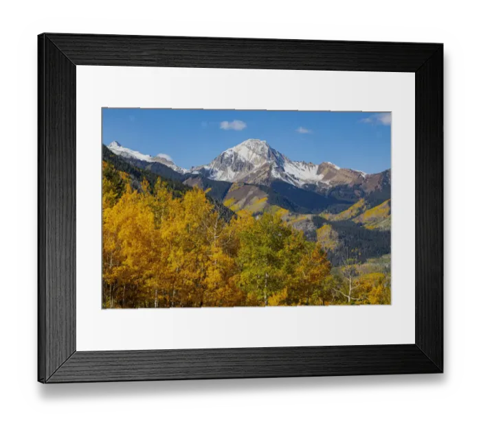 Framed Print : Maroon Bells-Snowmass Wilderness in October