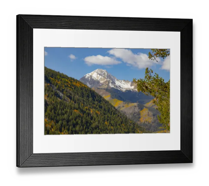 Framed Print : Maroon Bells-Snowmass Wilderness in Aspen