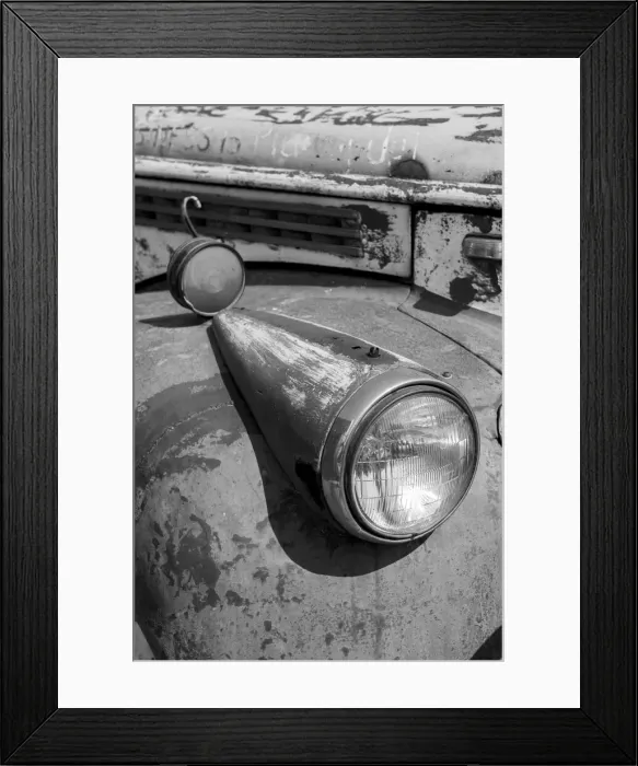 Framed Print : USA, Colorado. Rusty old vintage truck. Headlight detail Framed Print : USA, Colorado. Rusty old vintage truck. Headlight detail