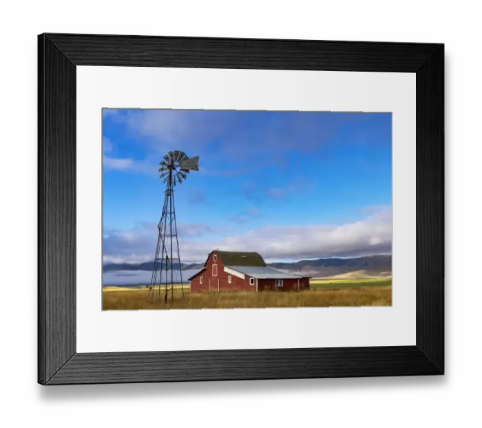 Framed Print : Old barn after clearing storm in the Mission Valley, Montana, USA Framed Print : Old barn after clearing storm in the Mission Valley, Montana, USA