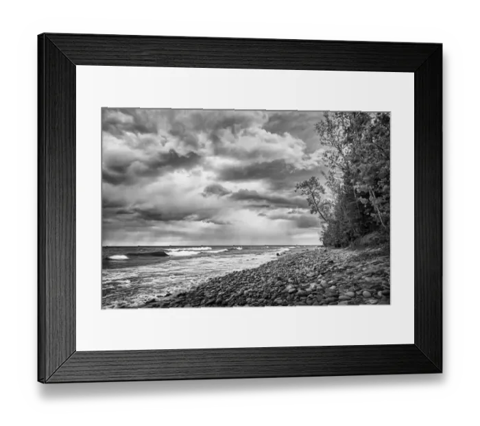 Framed Print : USA, Michigan, Munising, Receding storm clouds at Pictured Rocks National Lakeshore Framed Print : USA, Michigan, Munising, Receding storm clouds at Pictured Rocks National Lakeshore