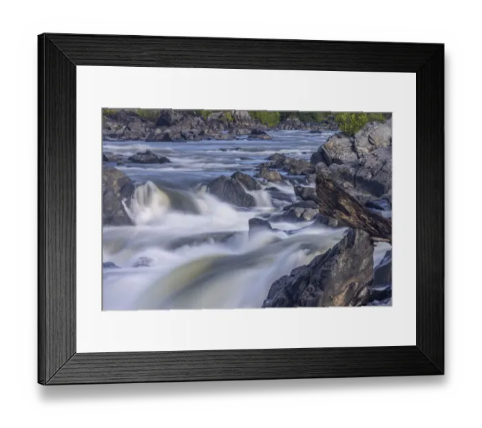 Framed Print : Usa, Maryland. Great Falls Overlook, Potomac River, Long Exposure of the Water of the Potomac Framed Print : Usa, Maryland. Great Falls Overlook, Potomac River, Long Exposure of the Water of the Potomac