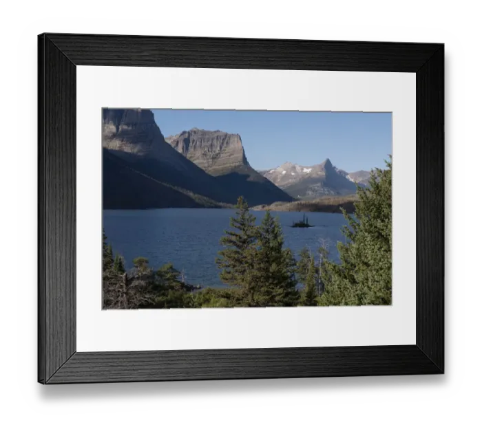 Framed Print : USA, Montana, Glacier National Park. Landscape with St. Mary Lake and mountains Framed Print : USA, Montana, Glacier National Park. Landscape with St. Mary Lake and mountains