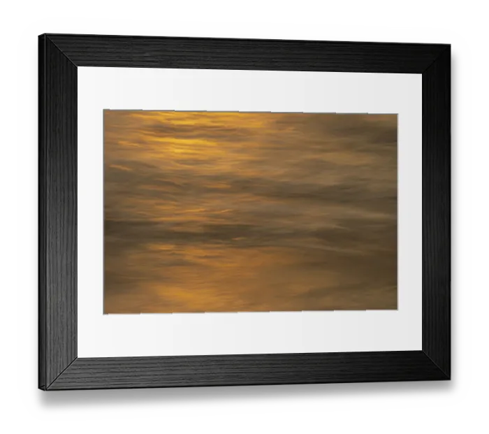 Framed Print : USA, New Jersey, Cape May National Seashore. Ocean reflections at sunset