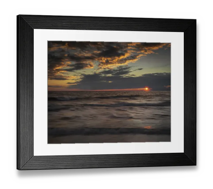 Framed Print : USA, New Jersey, Cape May National Seashore. Sunset on ocean shore Framed Print : USA, New Jersey, Cape May National Seashore. Sunset on ocean shore