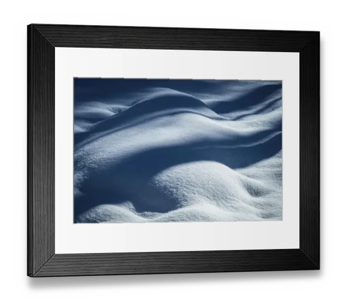Framed Print : USA, New Jersey, Pine Barrens National Preserve. Shadow patterns on fresh snow Framed Print : USA, New Jersey, Pine Barrens National Preserve. Shadow patterns on fresh snow