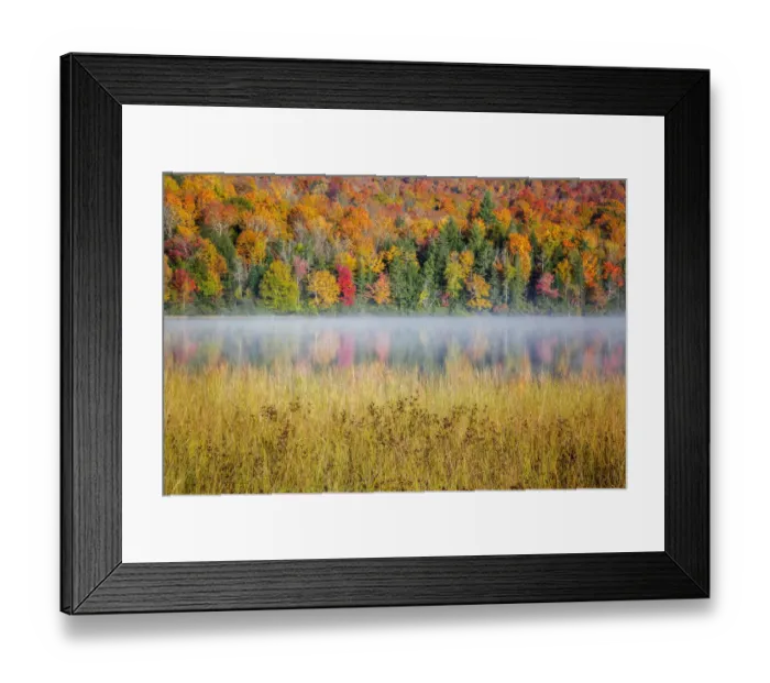Framed Print : USA, New York, Adirondacks. Lake Placid, morning sun at Connery Pond Framed Print : USA, New York, Adirondacks. Lake Placid, morning sun at Connery Pond