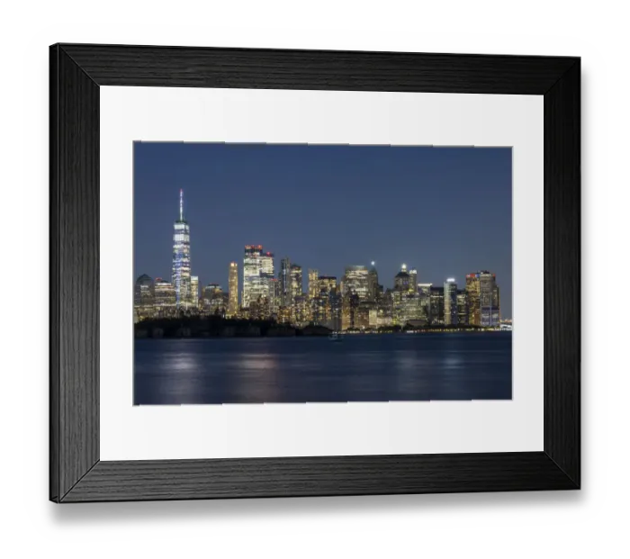 Framed Print : USA, New York. New York City skyline at night Framed Print : USA, New York. New York City skyline at night