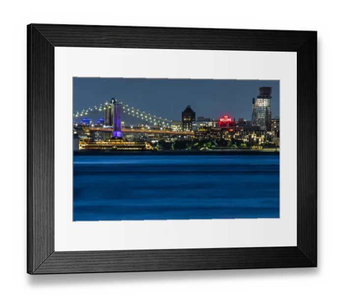 Framed Print : USA, New York. New York City skyline at night Framed Print : USA, New York. New York City skyline at night