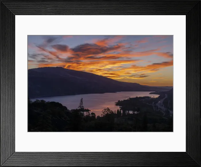 Framed Print : Vivid sunrise clouds over the Columbia River near Rowena, Oregon, USA Framed Print : Vivid sunrise clouds over the Columbia River near Rowena, Oregon, USA
