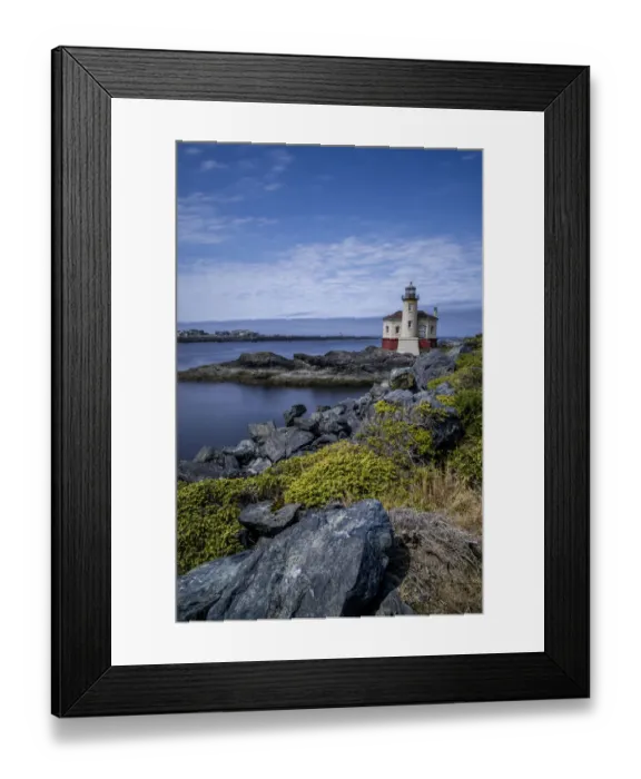 Framed Print : Usa, Oregon, Bandon. Coquille River Lighthouse Framed Print : Usa, Oregon, Bandon. Coquille River Lighthouse