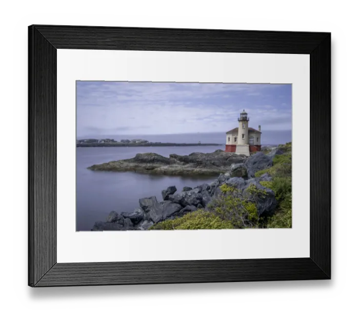 Framed Print : Usa, Oregon, Bandon. Coquille River Lighthouse Framed Print : Usa, Oregon, Bandon. Coquille River Lighthouse