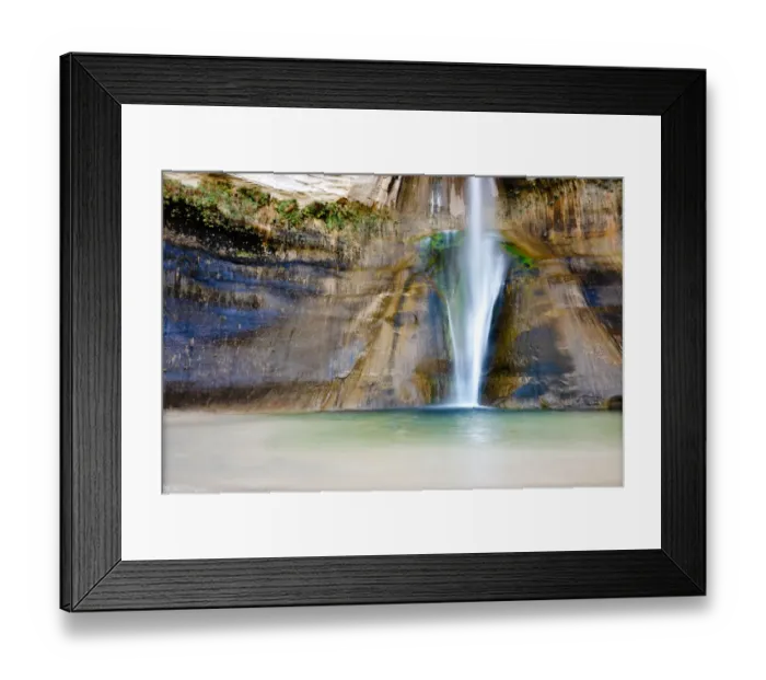 Framed Print : USA, Utah, Grand Staircase Escalante National Monument. Lower Calf Creek Falls Framed Print : USA, Utah, Grand Staircase Escalante National Monument. Lower Calf Creek Falls