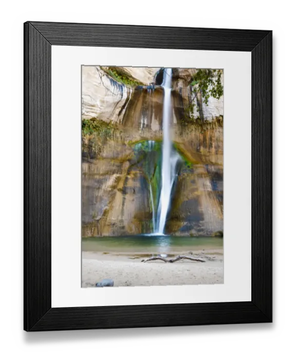 Framed Print : USA, Utah, Grand Staircase Escalante National Monument. Lower Calf Creek Falls Framed Print : USA, Utah, Grand Staircase Escalante National Monument. Lower Calf Creek Falls