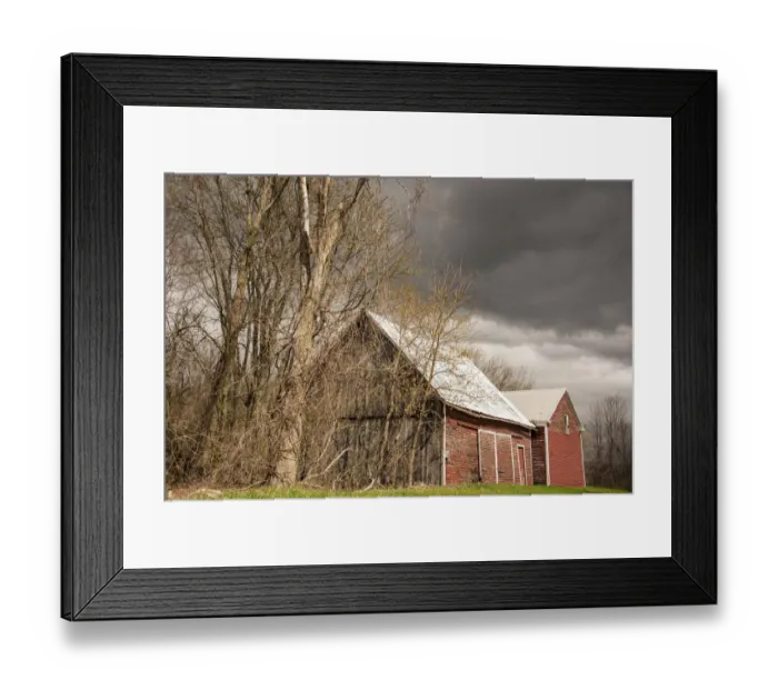 Framed Print : USA, Vermont, Champlain Valley, Weybridge, barn
