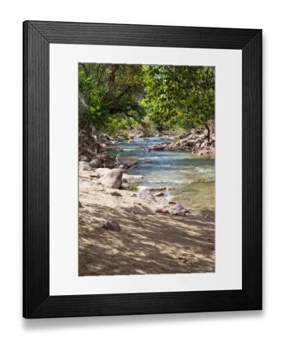 Framed Print : USA, Utah, Virgin River, Zion National Park Framed Print : USA, Utah, Virgin River, Zion National Park